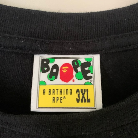BAPE Black College Tee - Picture 4 of 6